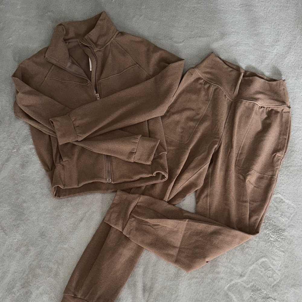Women's Brown Tracksuit Set